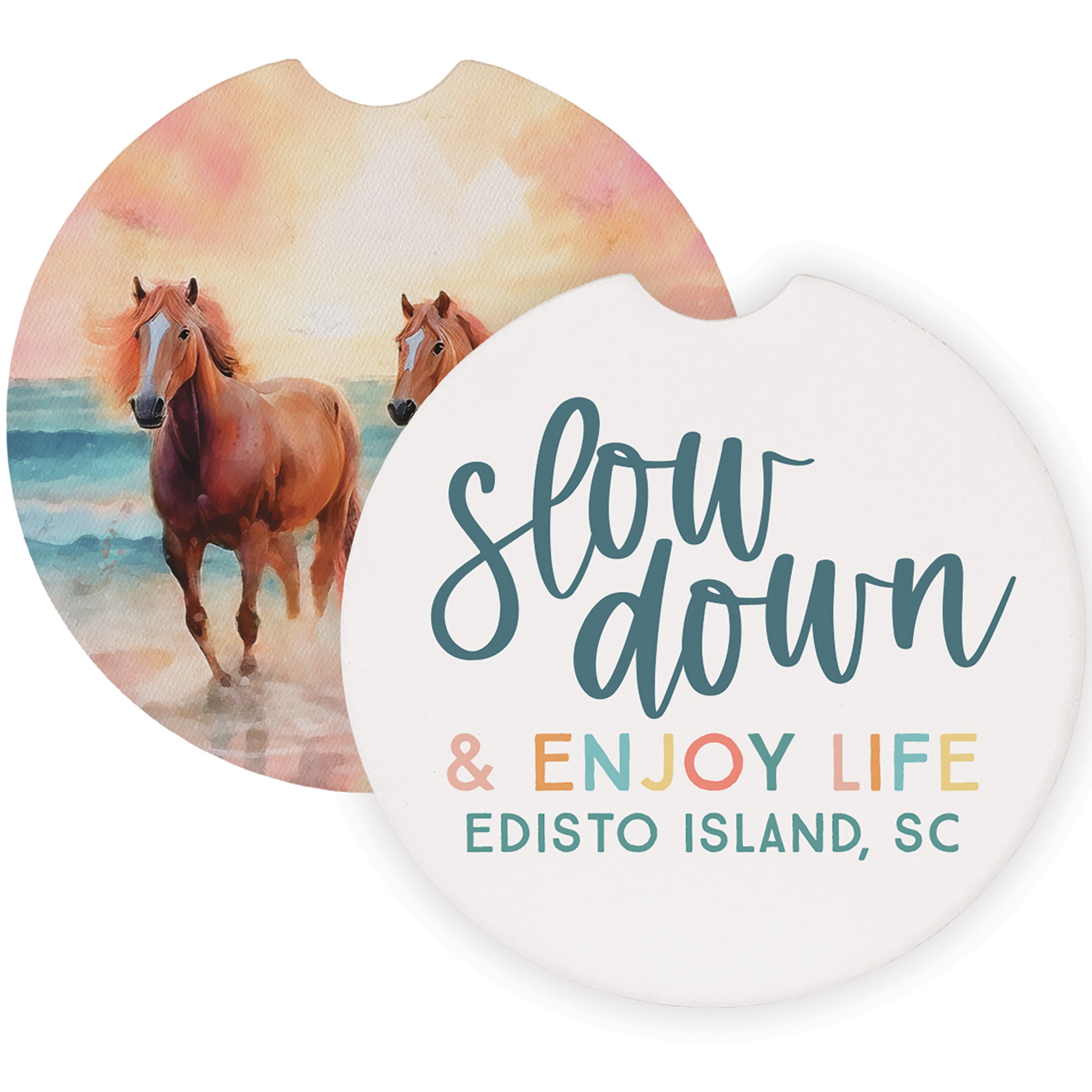 Slow Down Beach Horses LOC