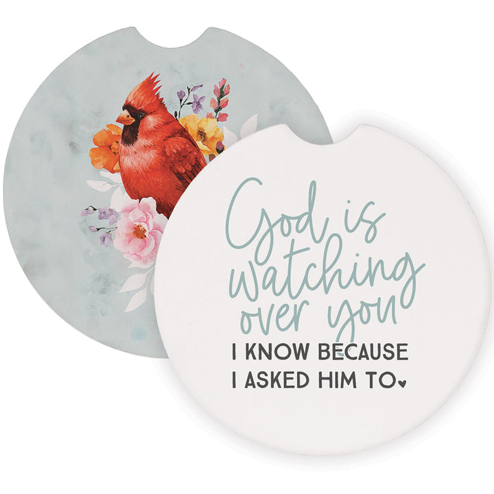 God Watching Cardinal