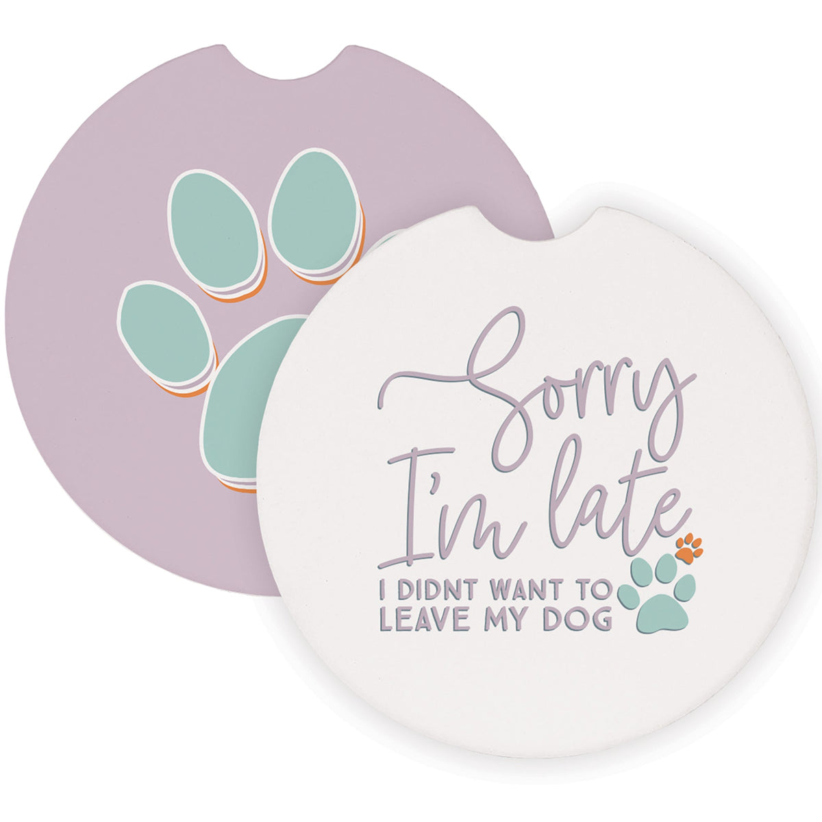 Sorry Late Paw Print PER