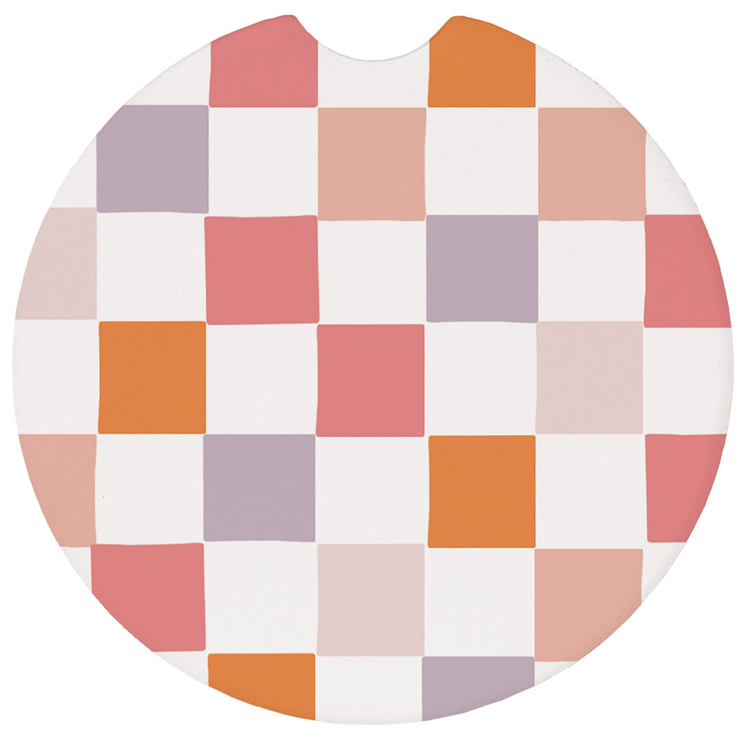 Pink Orange Checkers