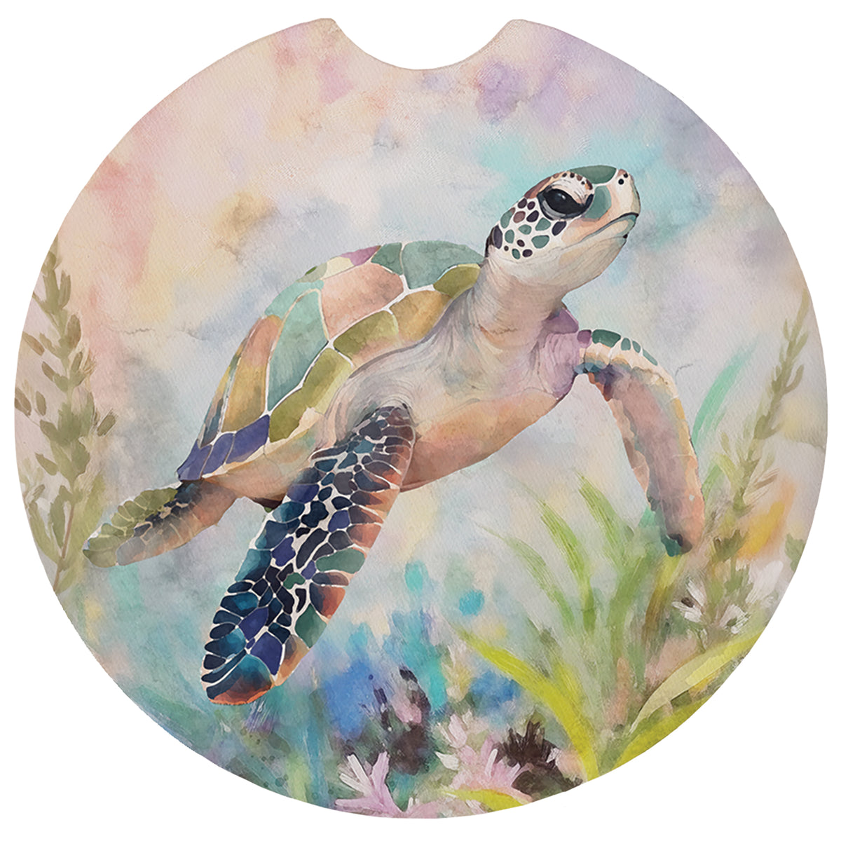 Colorful Watercolor Turtle