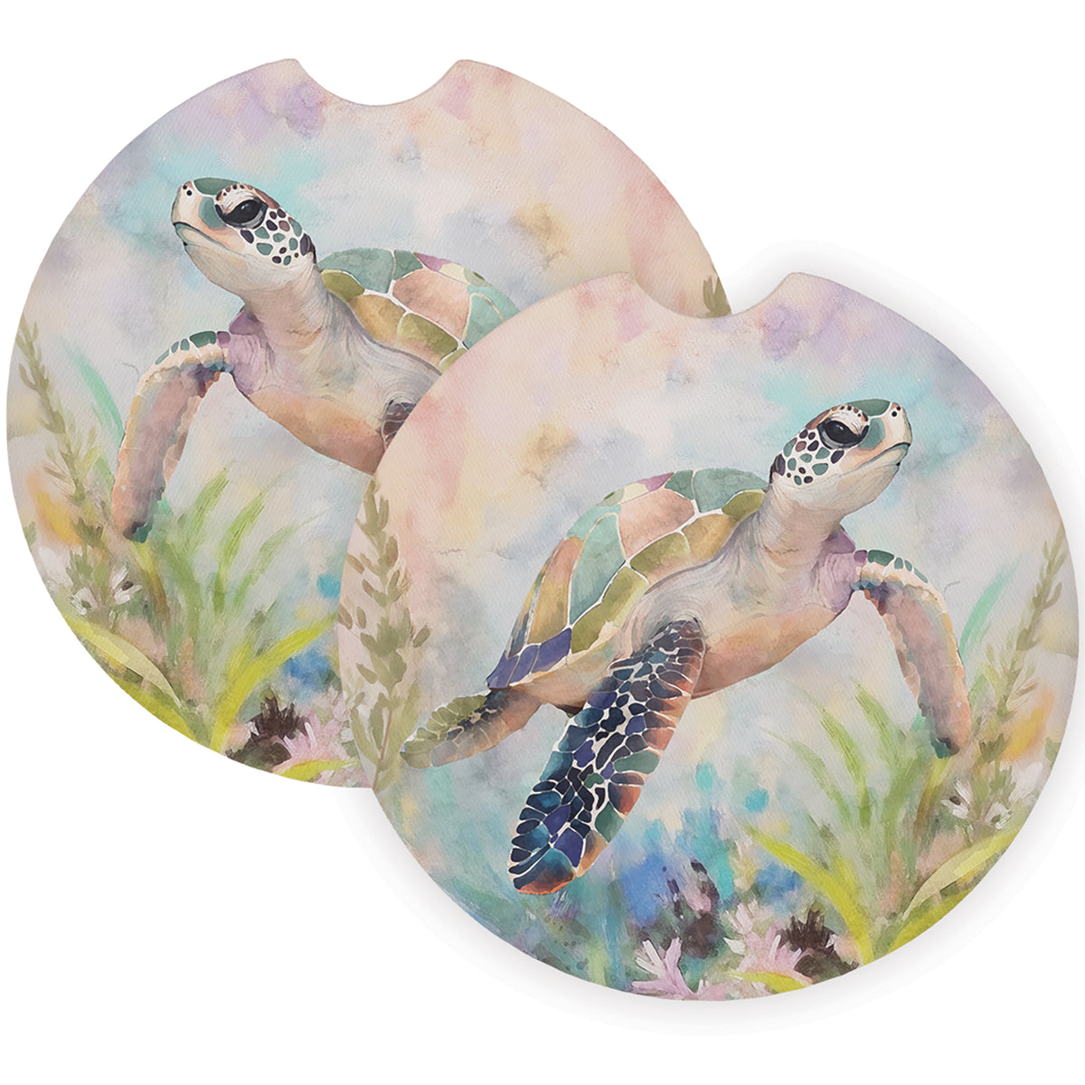 Colorful Watercolor Turtle
