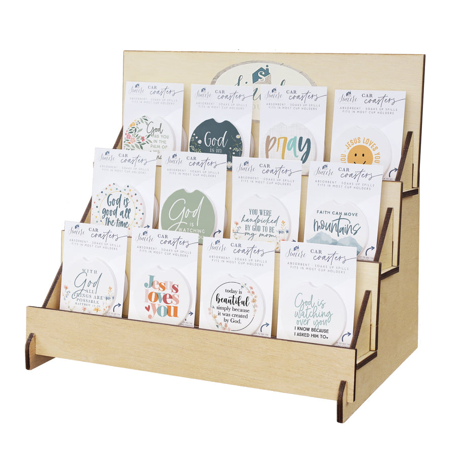 Faith Car Coaster Display Bundle 2026