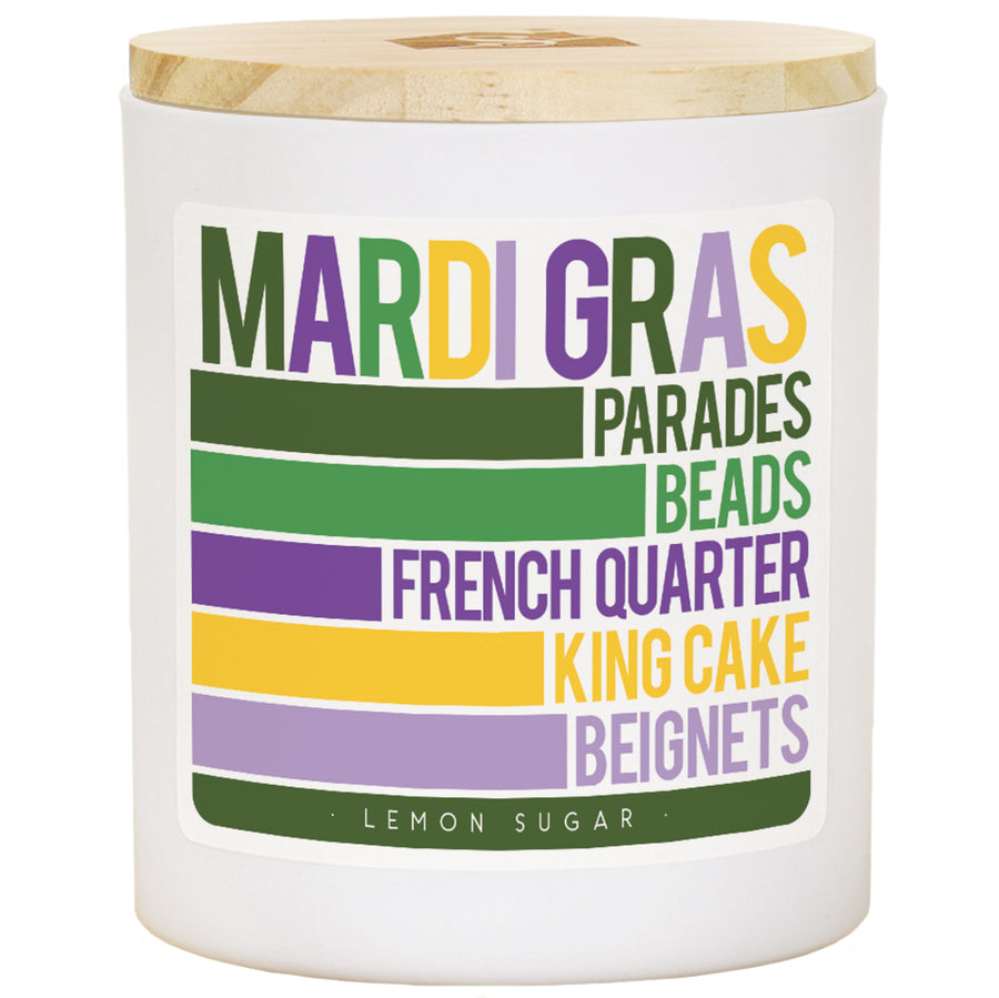 Mardi Gras Words Stripes - LEM