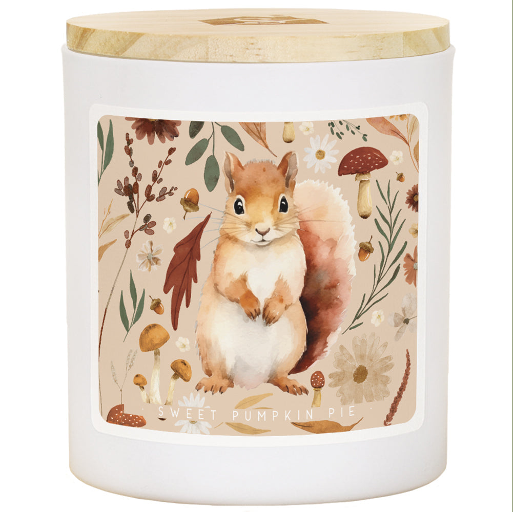Fall Squirrel Art - PIE