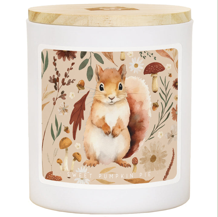 Fall Squirrel Art - PIE