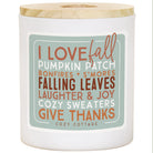 I Love Fall List - COZ