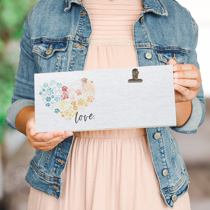Love Paw Print Heart