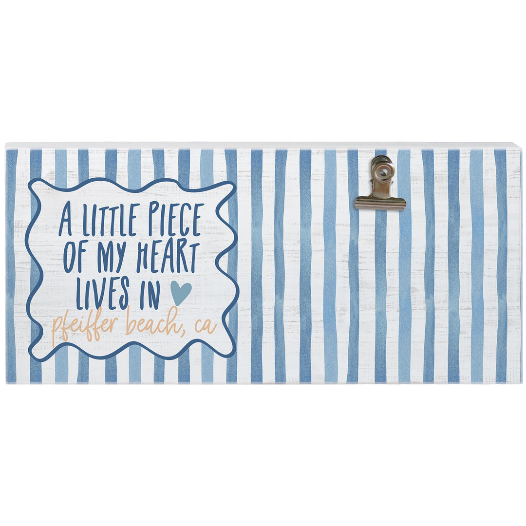Heart Lives Blue Stripes LOC