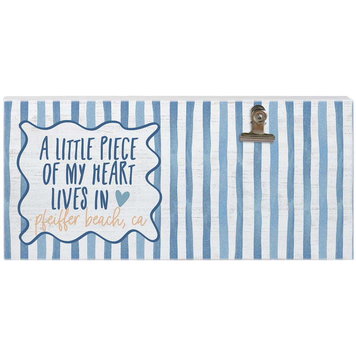 Heart Lives Blue Stripes LOC