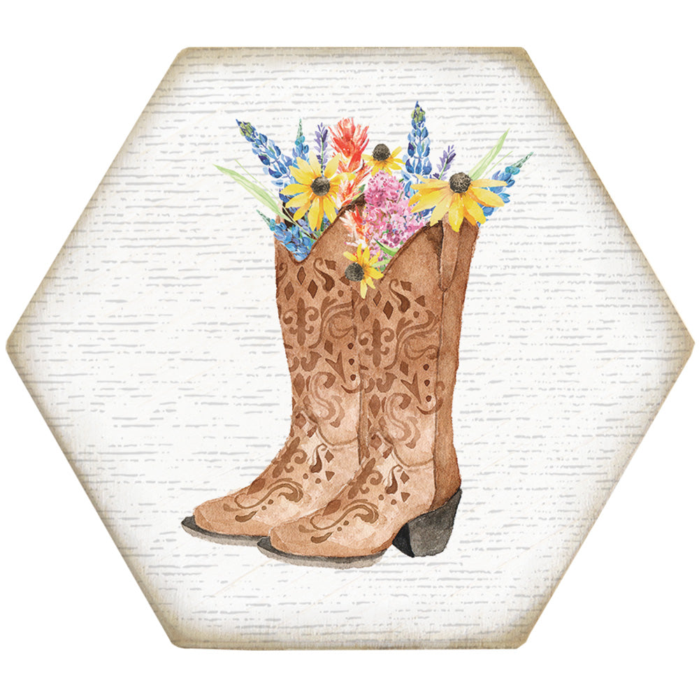 Boots With Flowers