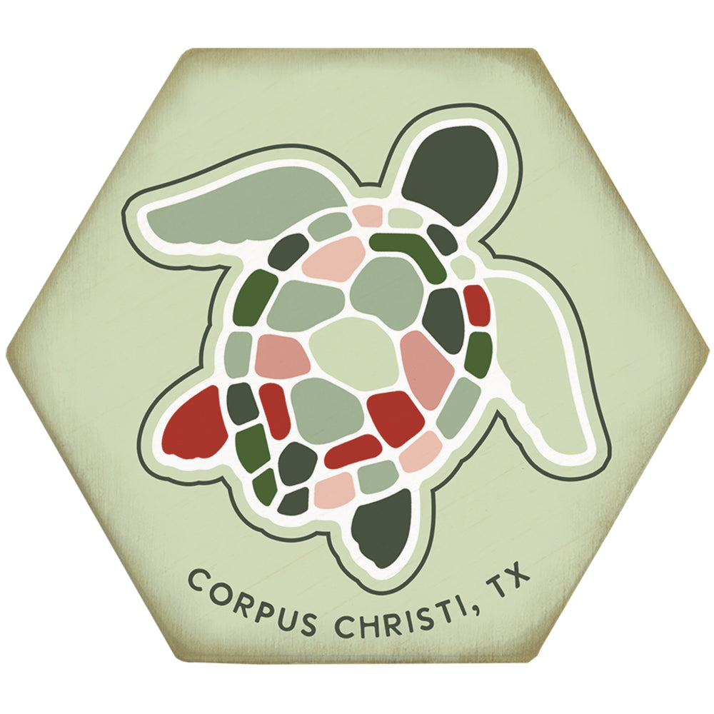 Mosaic Christmas Turtle LOC