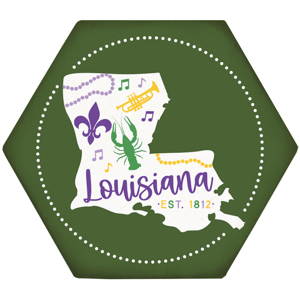 Louisiana Icons Green