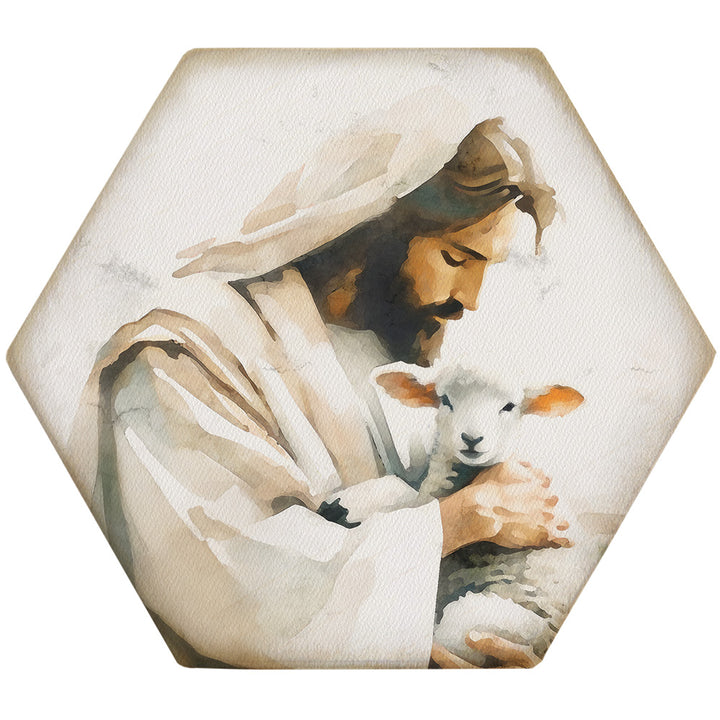 Jesus Holding Lamb