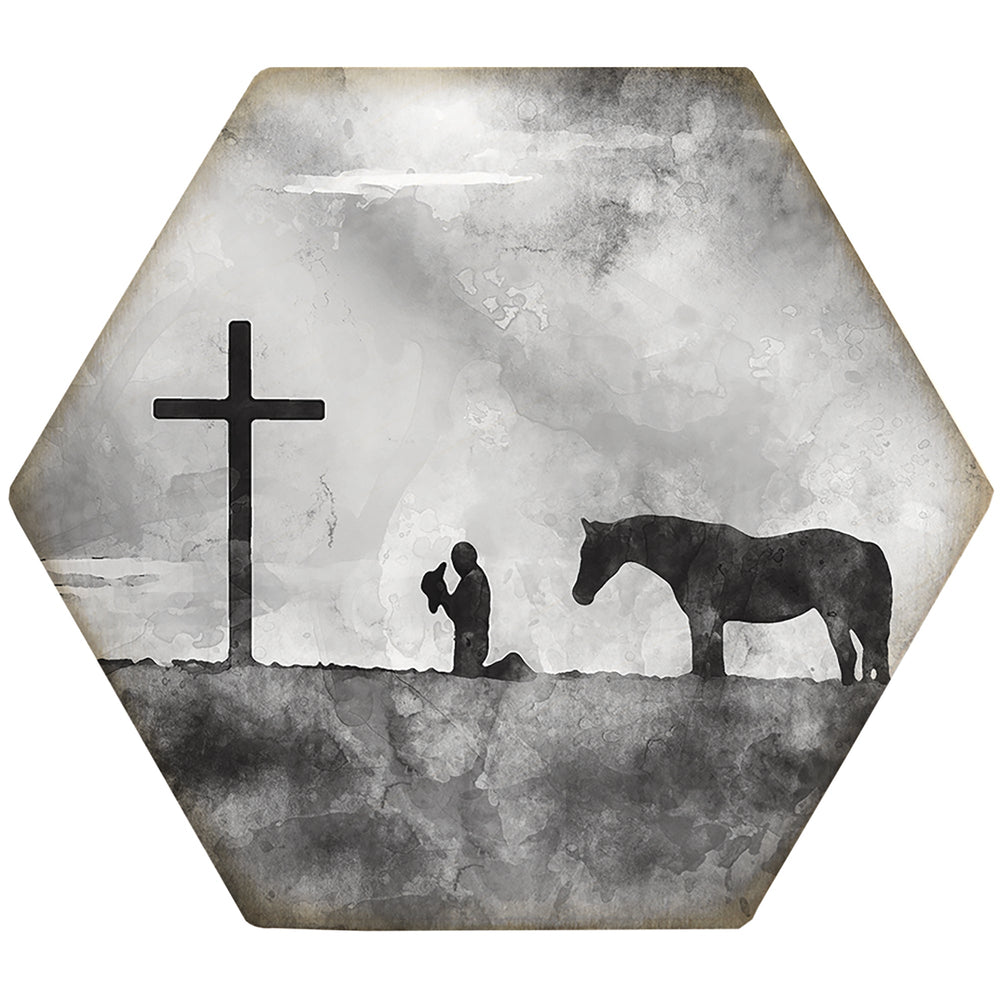 B&W Christian Cowboy 