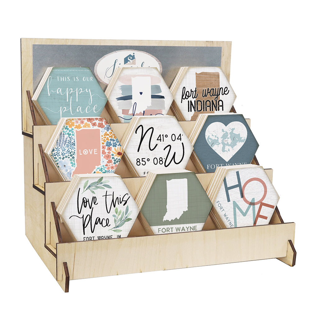 Localization Magnetic Honeycomb Coaster Display Bundle 2025 LOC