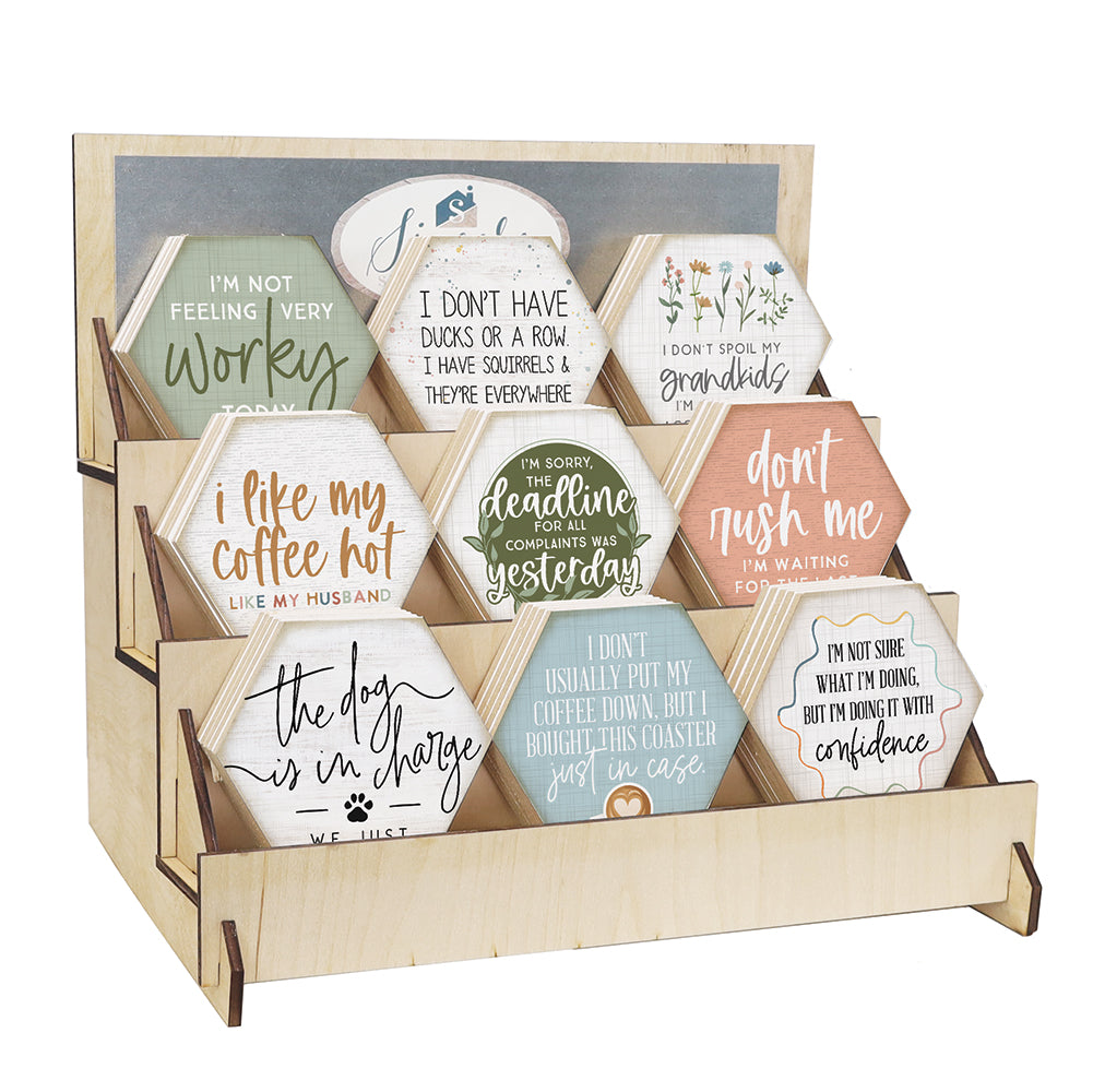 Dose Of Humor Magnetic Honeycomb Coaster Display Bundle 2025