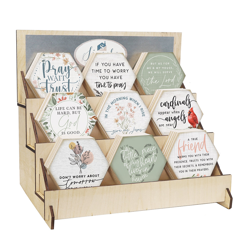 Faith Magnetic Honeycomb Coaster Display Bundle 2025