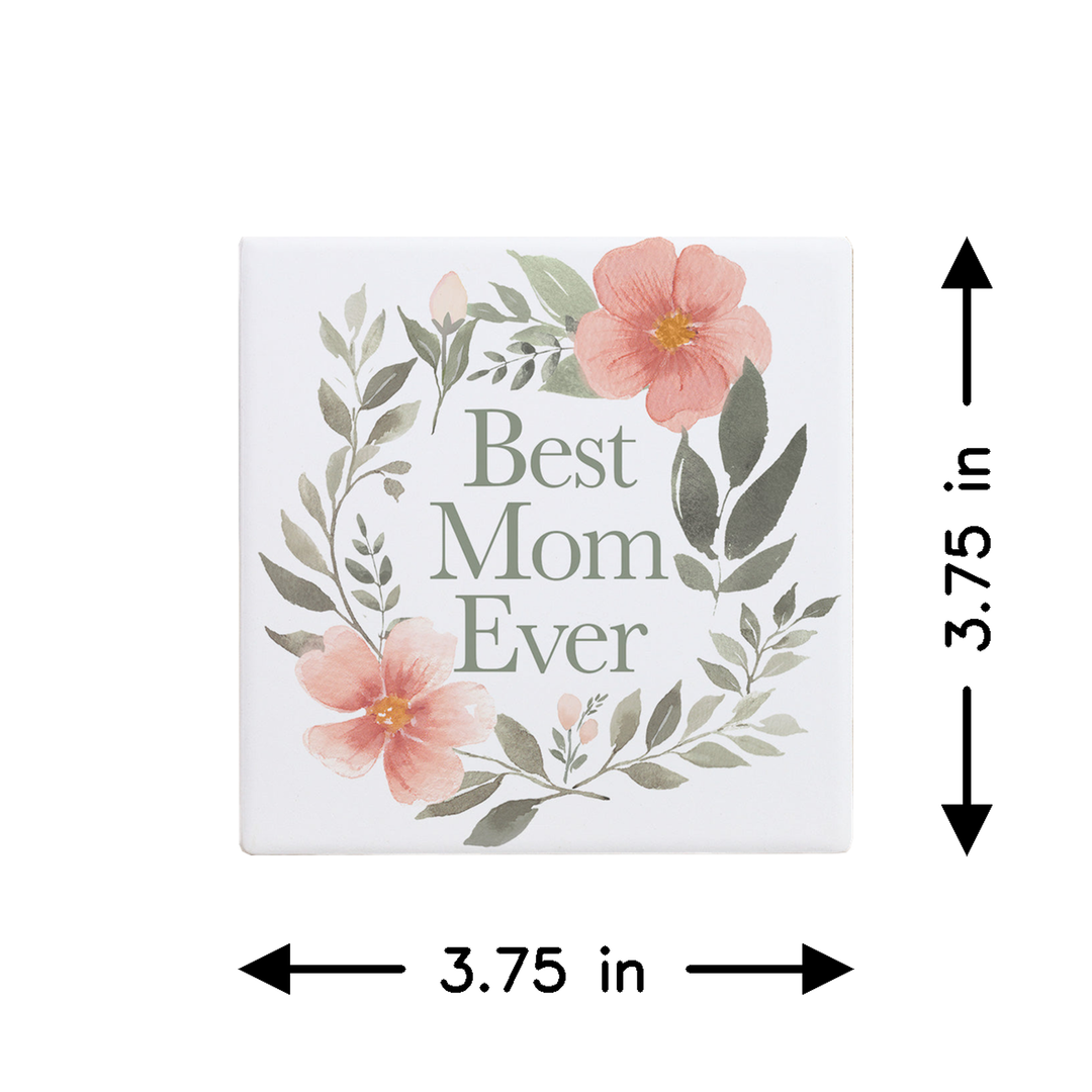 Best Mom Floral Wreath PER
