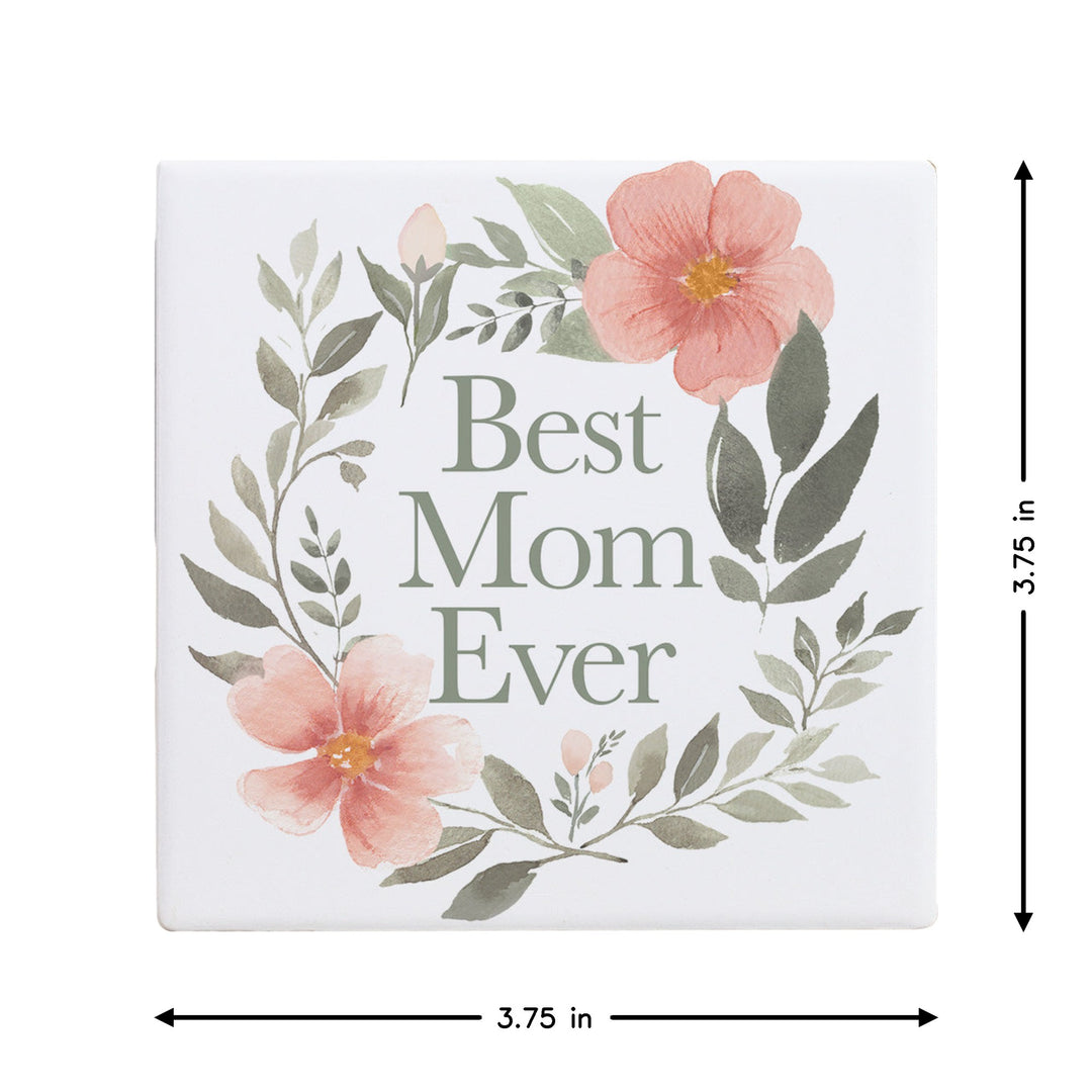 Best Mom Floral Wreath PER