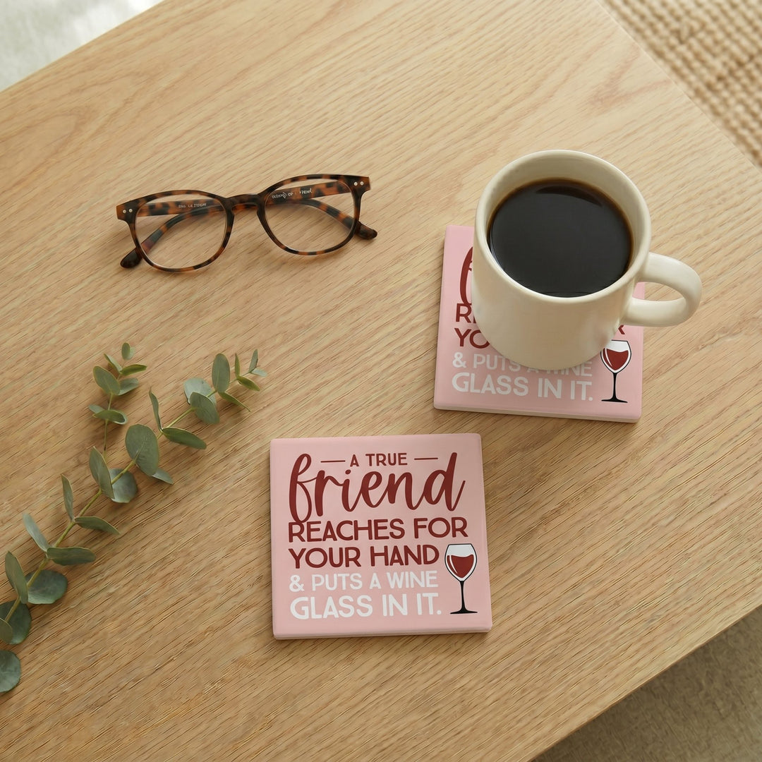 True Friend Wine Glass