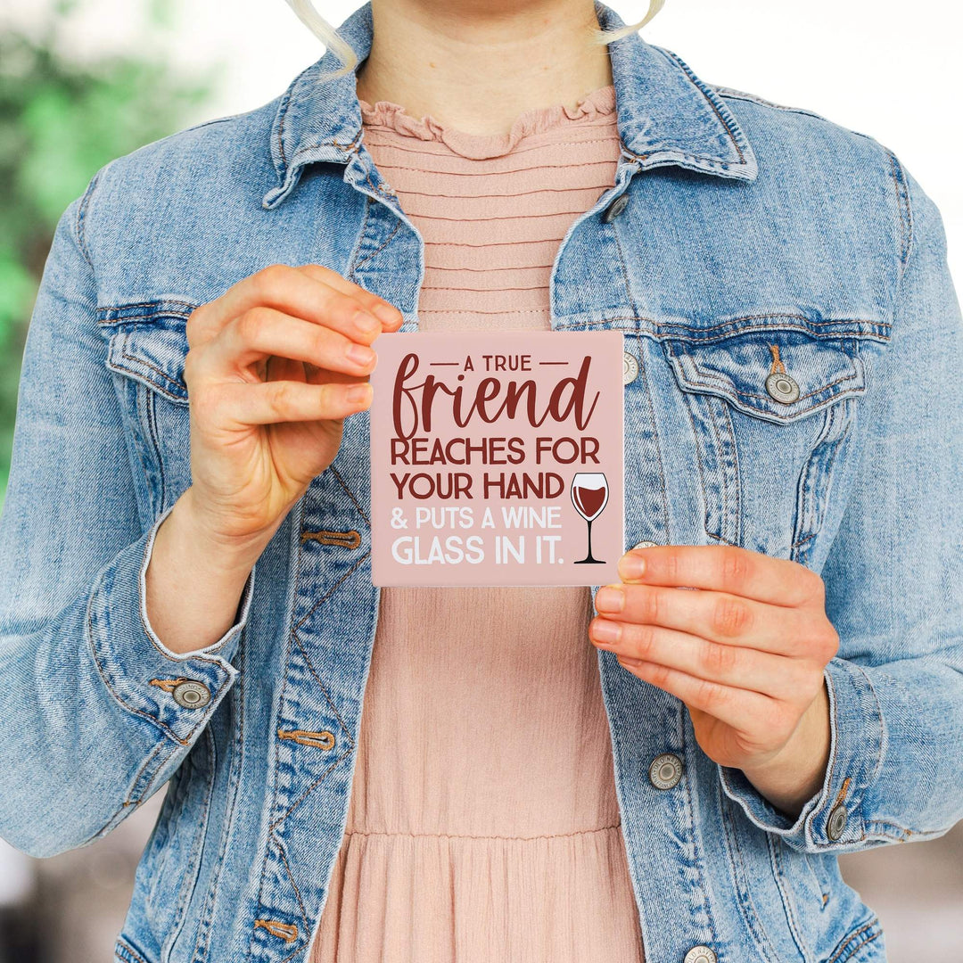True Friend Wine Glass