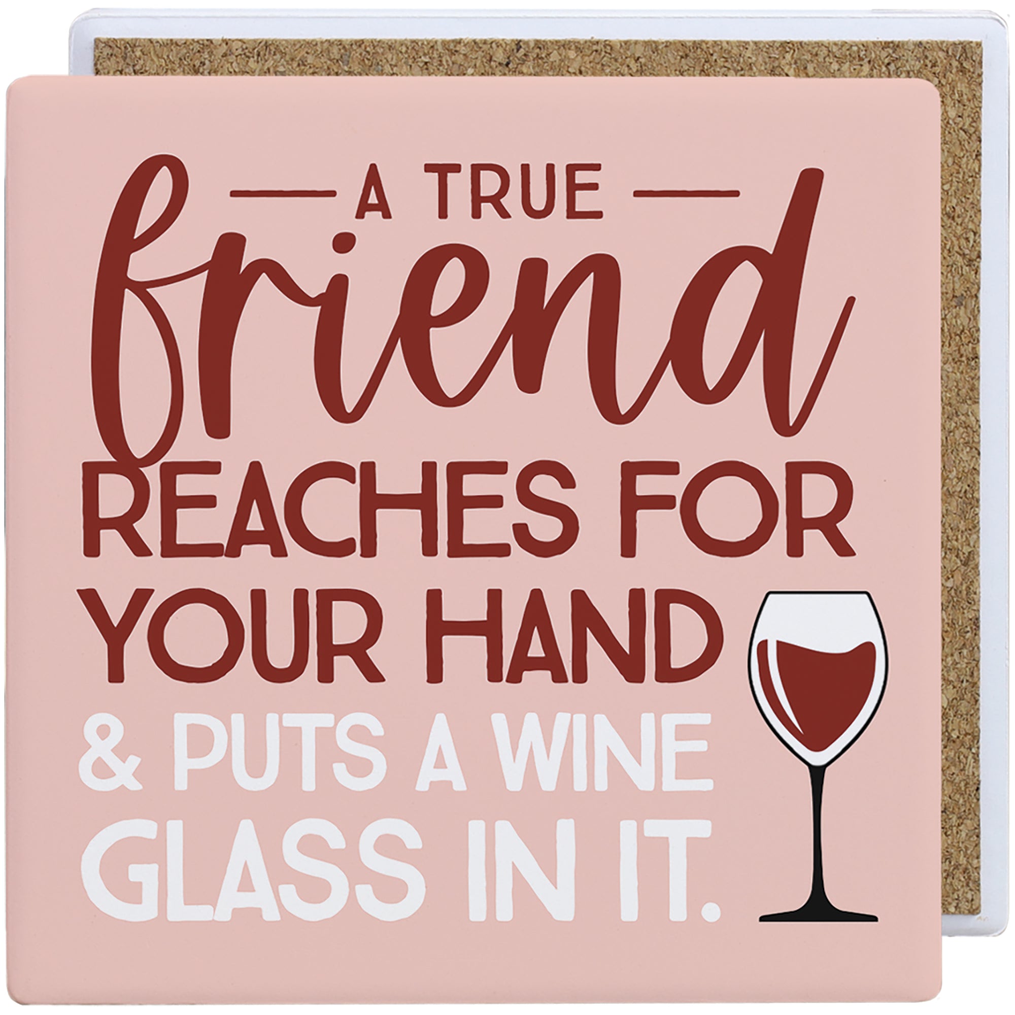 True Friend Wine Glass