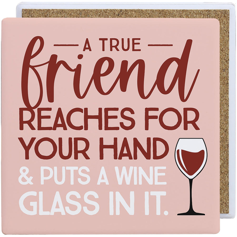True Friend Wine Glass