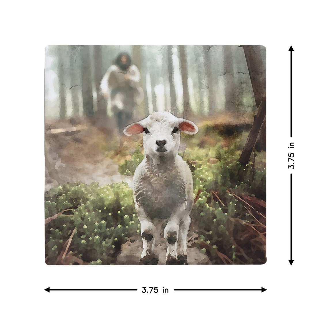 Jesus Rescuing Lamb