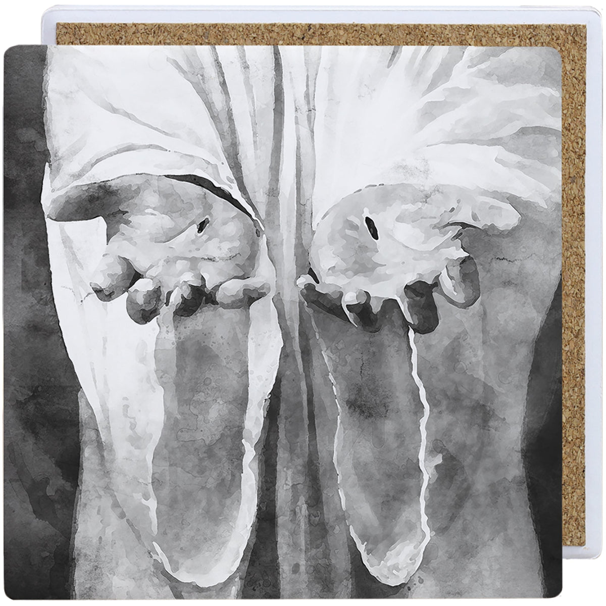 Jesus Hands B&W