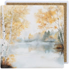 Fall Birch Lake Scene