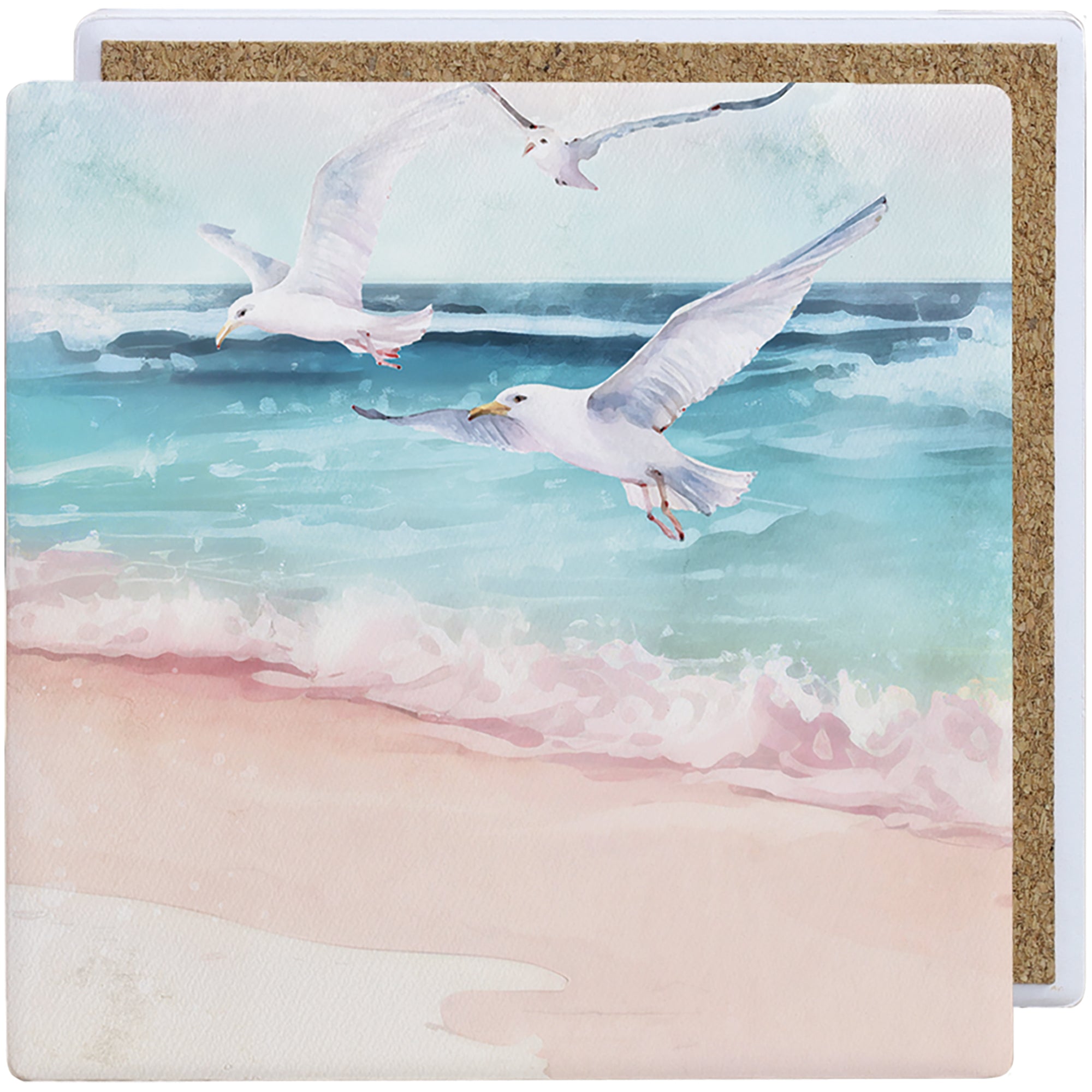 Seagulls Pink Beach