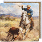 Cowboy Roping Calf