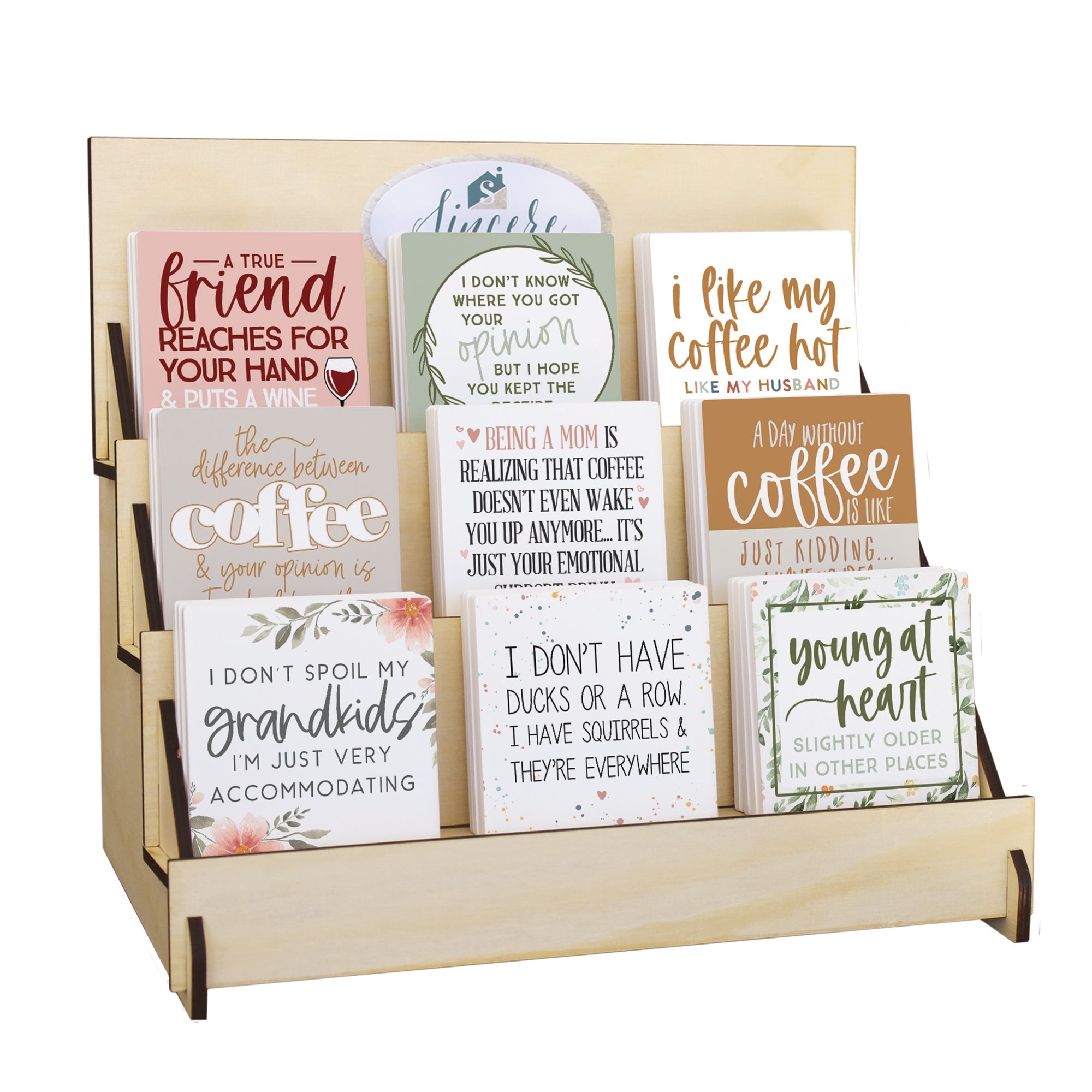 Dose Of Humor Ceramic Coaster Display Bundle 2026