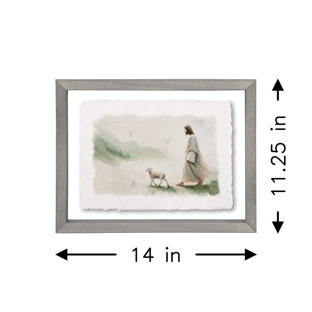 Jesus Walking Lamb