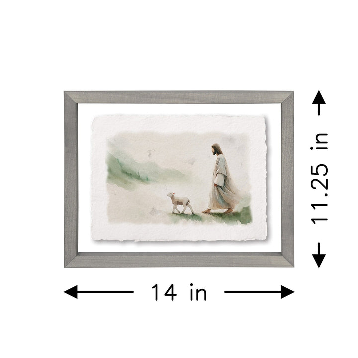 Jesus Walking Lamb