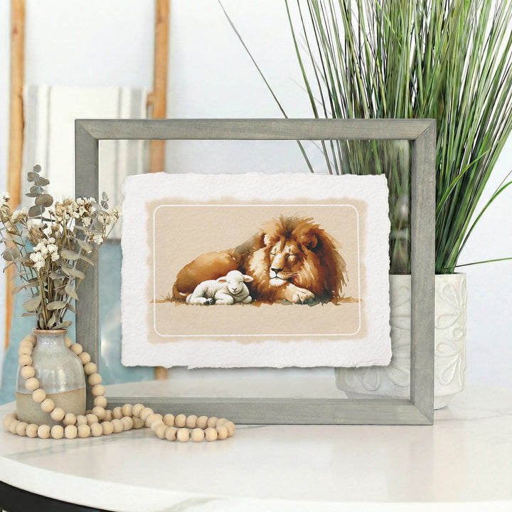 Lion Lamb Art