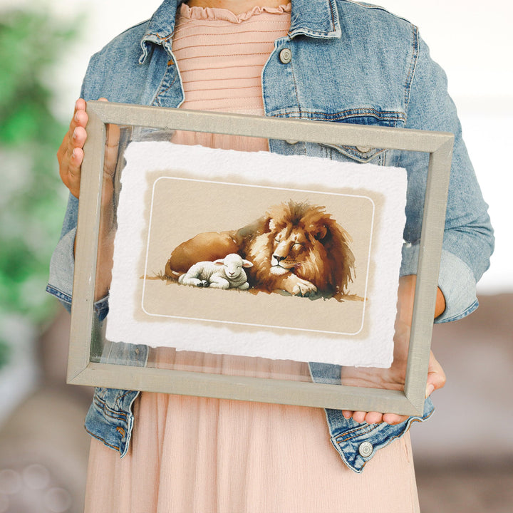 Lion Lamb Art
