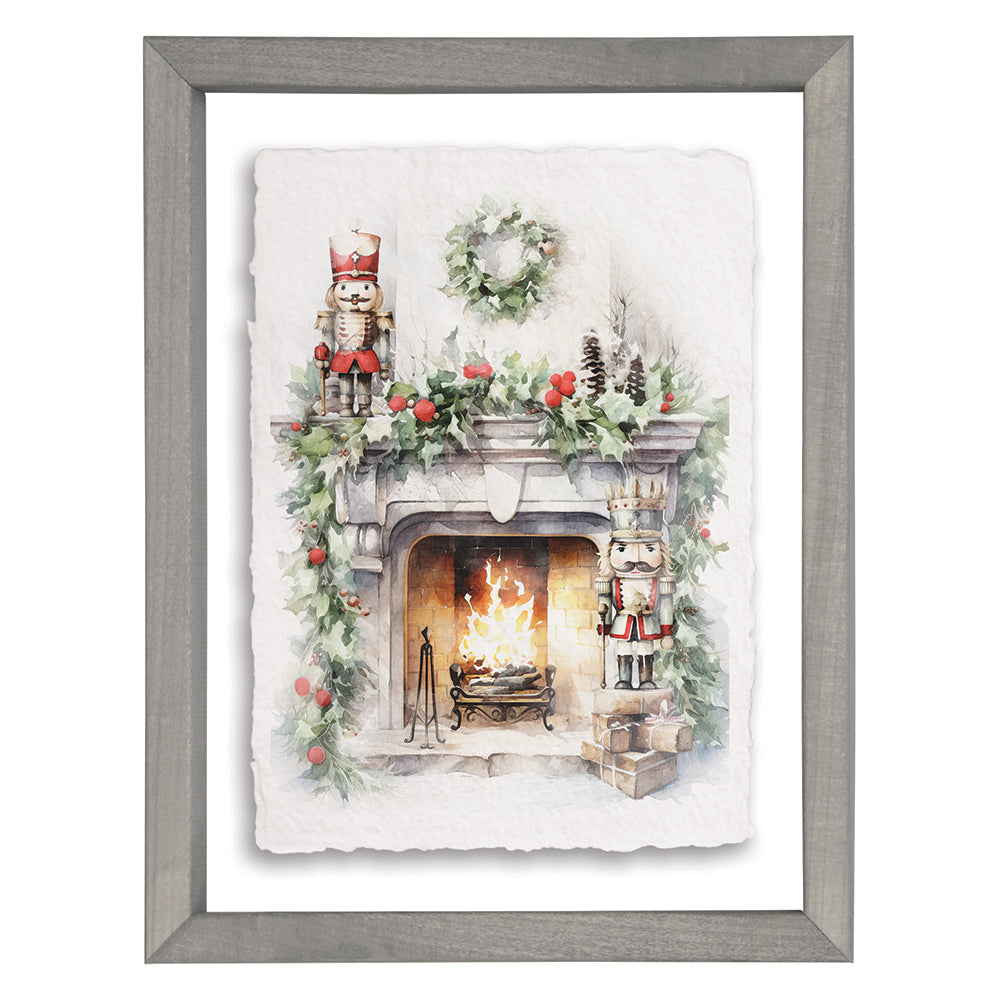 Winter Fireplace Scene
