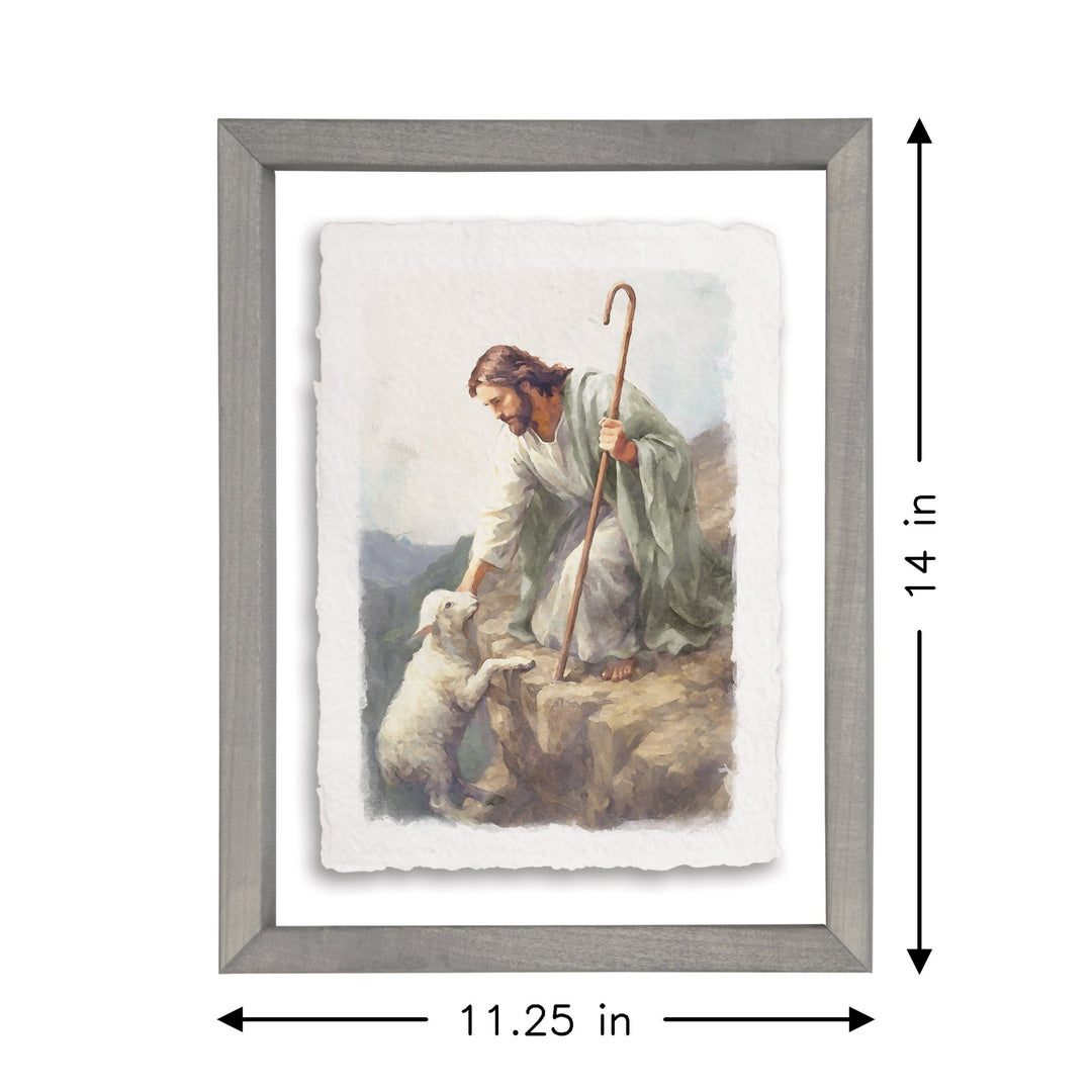 Jesus Lamb On Cliff