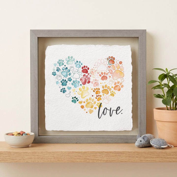 Love Pawprint Heart