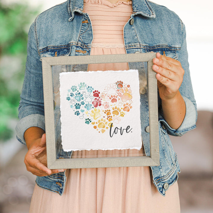 Love Pawprint Heart