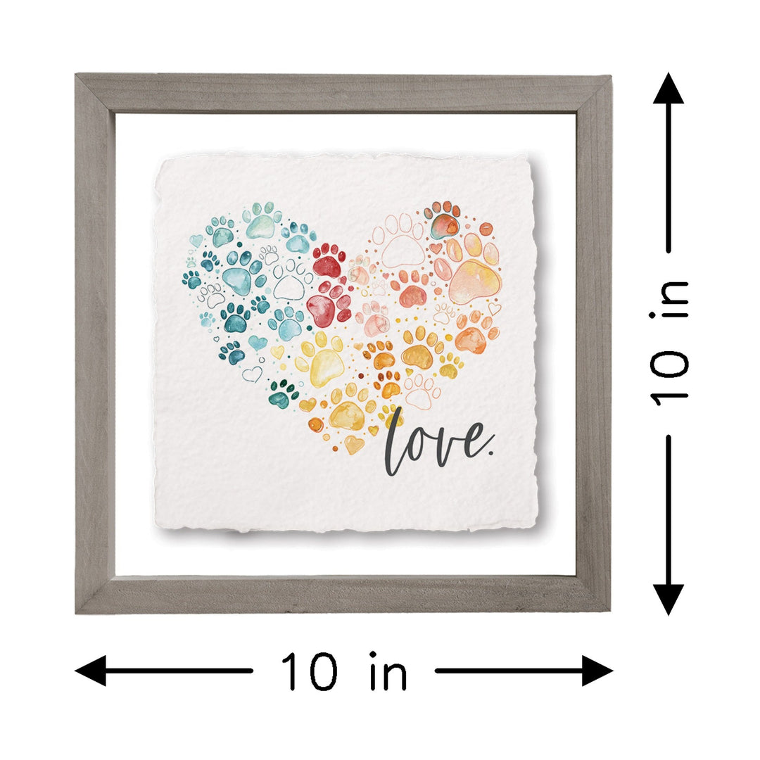 Love Pawprint Heart