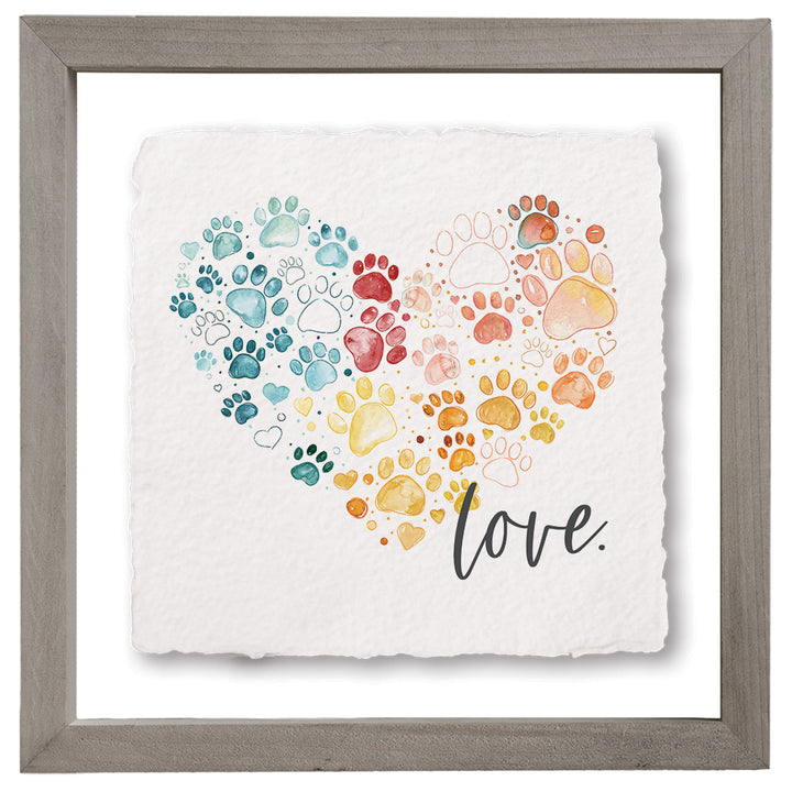 Love Pawprint Heart