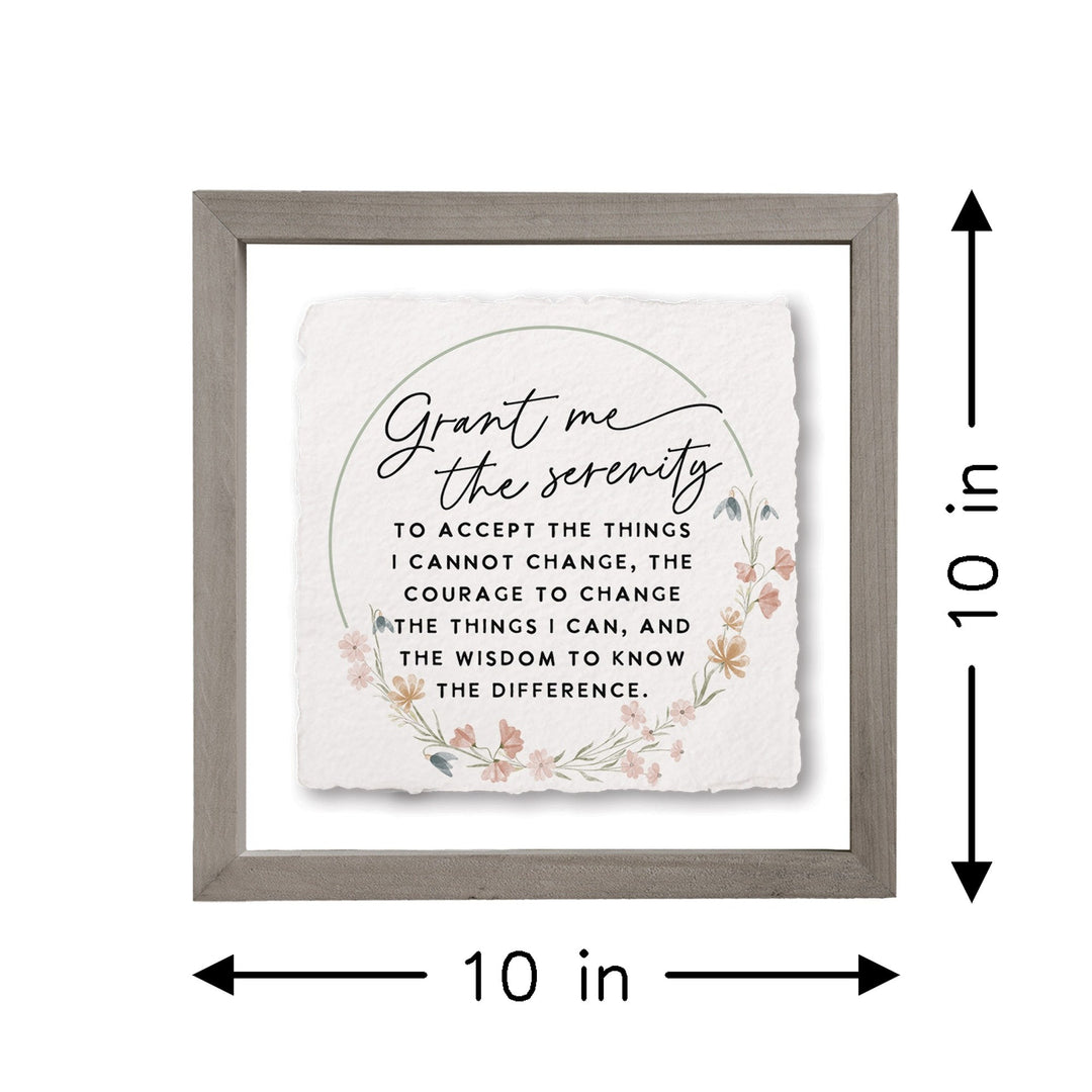 Serenity Prayer Floral