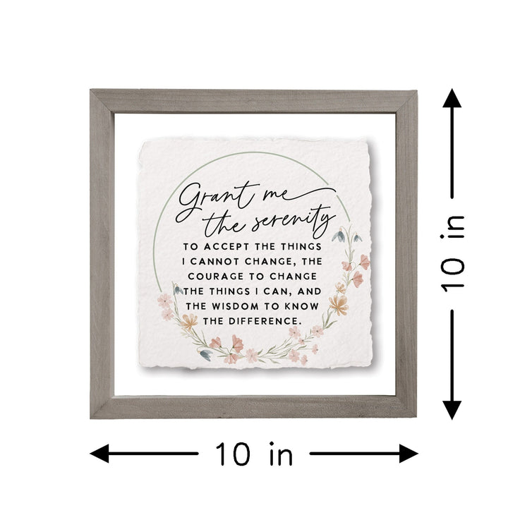 Serenity Prayer Floral