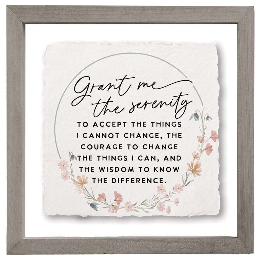 Serenity Prayer Floral