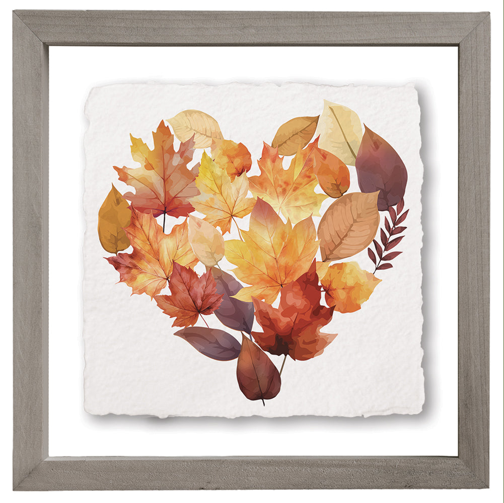 Leaf Heart Collage