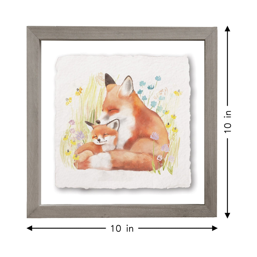 Mama Baby Fox Art