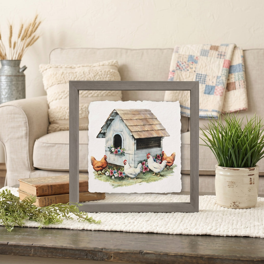 Floral Chicken Coop